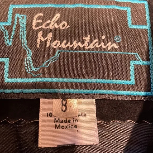 ECHO MOUNTAIN Vintage black suede woman’s jacket, size 8. VGUC - Picture 7 of 13